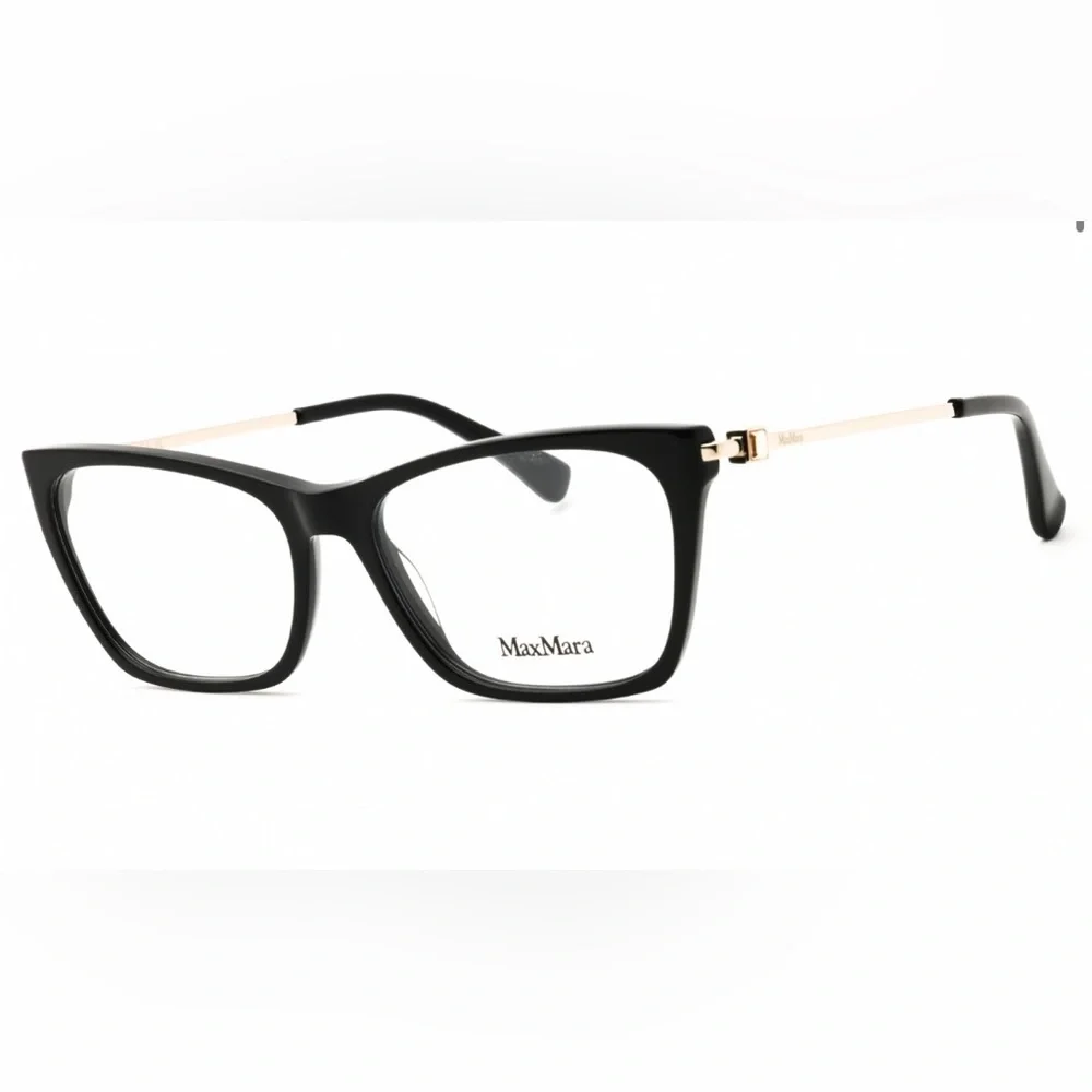 MaxMara Black/Gold Glasses (NWT)